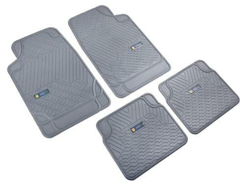 Highland 4547900 Weather Fortress Gray Synthetic Rain Floor Mat - 4 Piece