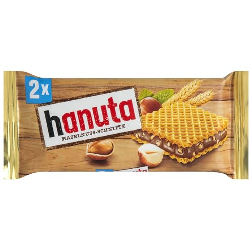 Image of Hanuta Hazelnut Chocolate Waffles, 22 g x 2 Sticks, 1.55 oz ℮ 44 g