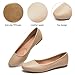 hash bubbie Women's Flats Shoes Ballet Flats Dress Shoes Comfortable PU Leather Slip on Shoes for Women(Nude .US6)
