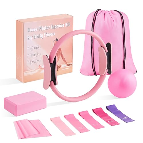 Pilates-Kit-at-Home-10PCS-Pilates-Equipment-with-1181Inch-Pilates-Ring-98Inch-Ball-5PCS-Stretching-Strap-Risistance-Bands-Block-Gym-Bag
