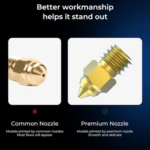 Image of 3 idea Imagine Create Print Creality 8PCS 3D Printer High-end Brass Nozzle Kit,Extruder Nozzles 0.25mm, 0.4mm, 0.6mm, 0.8mm for Ender 3 /Ender 3 Pro /Ender-3 V2 /Ender 3 Max /Ender 5 Plus