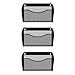 EasyPAG 3 Pack Wall File Holder, Single Mesh Hanging File Organizer for A4 Letter Size Paper, Wall Mount Paperwork Basket for Office, Home, School, Black