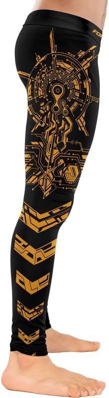 Predators Jiu Jitsu Compression Spats Men's Legging for Sports MMA BJJ Workout Wrestling