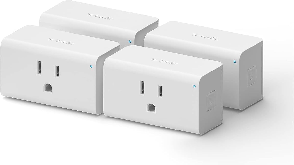 SP3 (4 Pack) Smart Plug WiFi Outlet Switch, Compatible with Alexa & Google Assistant for Voice Control, Timer & Schedule Function, Compact Design, UL FCC RoHS Certified, No Hub Required