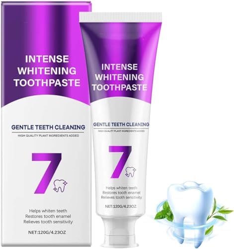 SP-6 Zahnpasta & 7-Pro Intensive Zahnaufhellung Zahnpasta Intense Whitening Zahnpasta 6 Probiotika für Zahnaufhellung Frischer Atem Gesundes Zahnfleisch Für Empfindliche Zähne (B-1PCS)