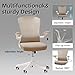 Ergonomic Office Chair with Adjustable Lumbar Support & Flip-Up Armrests - High Back Computer Desk Chair with Thickened Seat Cushion, Rolling Wheels for Home/Office Study Work