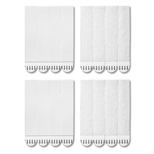 Image of MOVELYST 28-Pairs(56 Strips) Large Narrow Picture Hanging Strips, Removable Hook and Loop Tape Damage Free, Waterproof Adhesive Strips for Frame Hanging, Heavy Duty