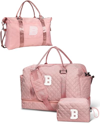 Personalized Weekend Bag + Personalized Travel Duffel Bag, Gift for Her