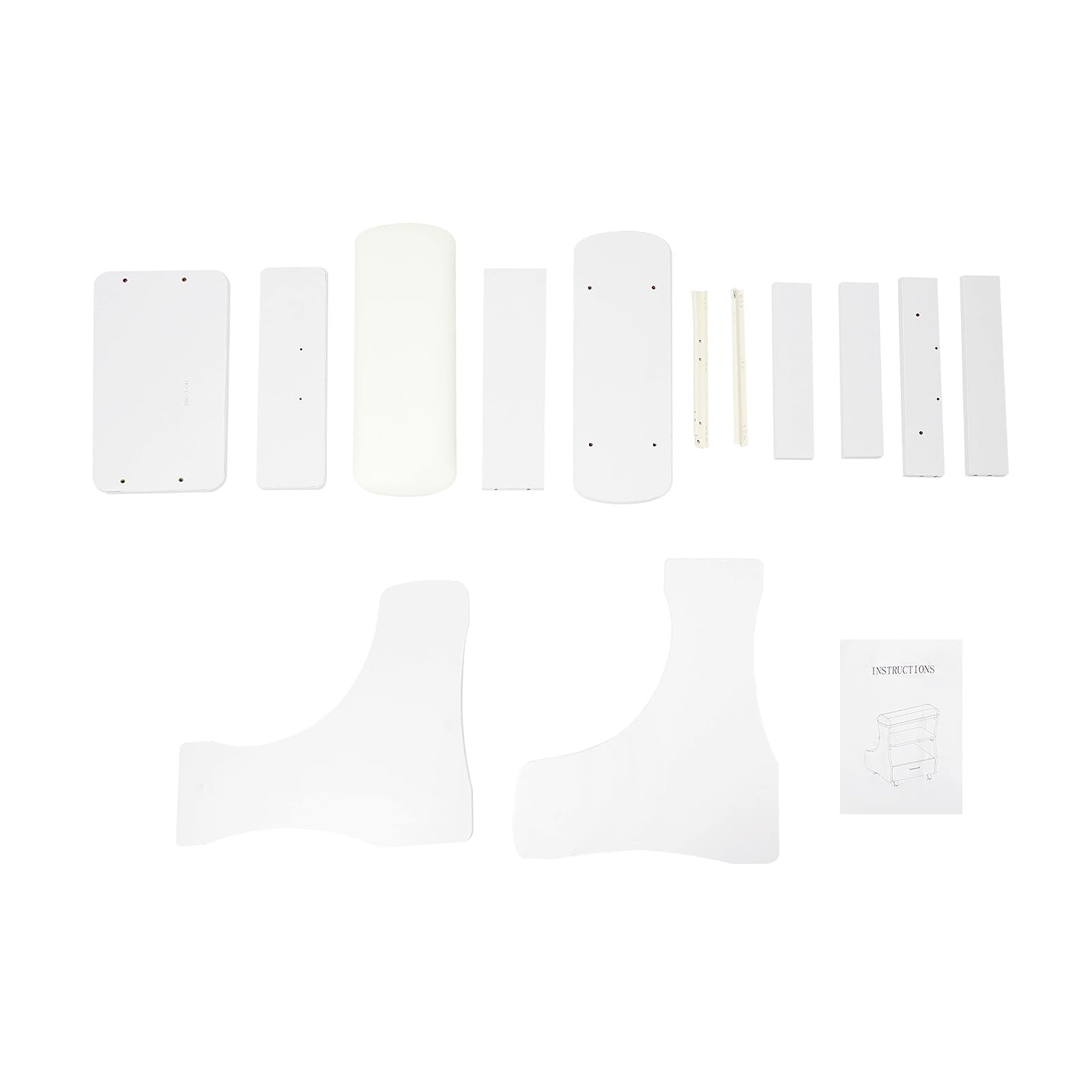 Fußbad-Hocker mit Rädern, Fußstütze Pediküre Fußruhe schminkhocker fussbad Maniküre Möbel Trolley, Duschhocker, für Erwachsene, Senioren, Beinstütze, Fußpflege