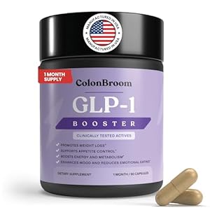 ColonBroom GLP-1 Weight Management Supplement for Women & Men – GLP1 Supports Gut Health, Metabolic Wellness & Appetite Regulation for Diet – Vegan, Gluten-Free, Non-GMO Diet Fiber Capsules – 60 Count
