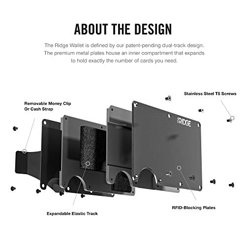 The Ridge Minimalist Slim Wallet For Men - RFID Blocking Front Pocket Credit Card Holder - Aluminum Metal Small Mens… - Image 5