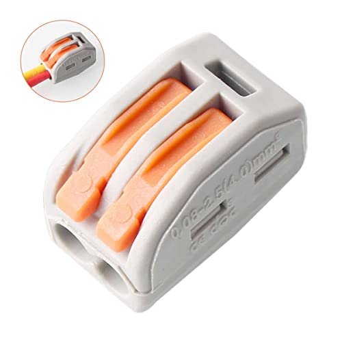 2li Kolay Kablo Tel Birleştirici Konnektör Vidasız Klemens 250V 32A 1mm/4mm Elektrik Kablo Bağlantı Terminal Soket