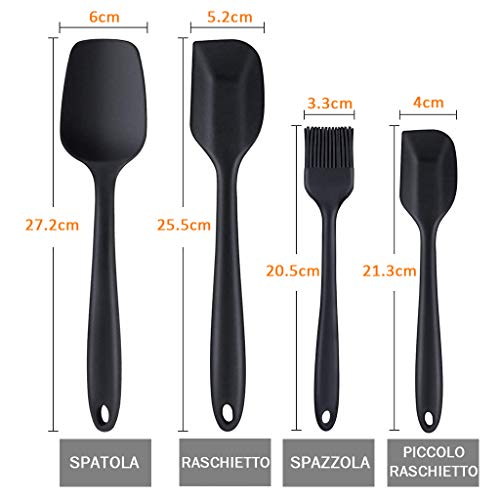 AISOO [4 Pezzi] Spatole di Silicone Set per