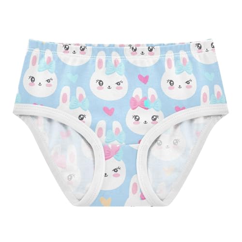 Joisal Cute Rabbits Cartoon Blue Toddler Girls Underwear 2t Cotton Panties Little Girl Designer Briefs Kids Undies