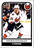 2023-24 Upper Deck AHL Hockey #65 Andrew Poturalski Coachella Valley Firebirds Official American Hockey League Trading Card (Stock Photo Shown, Card in Near Mint to Mint Condition)
