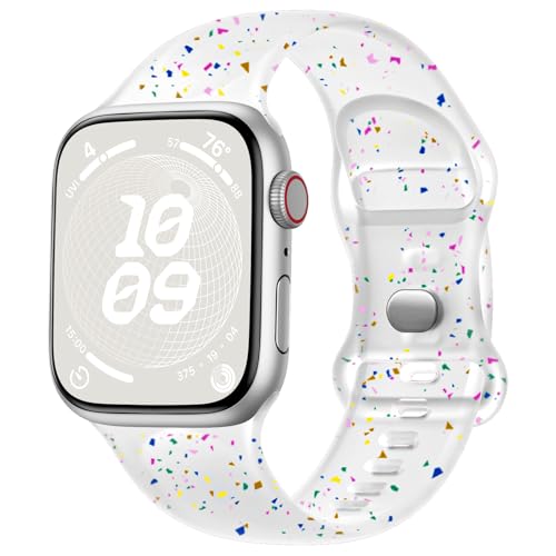 SNBLK Sport Band Compatible with Apple Watch Band 40mm 41mm 42mm 38mm 44mm 45mm 46mm 49mm Women Men, Soft Silicone Waterproof Replacement Strap for iWatch Bands Series 11 10 9 SE 3 ULTRA 8 7