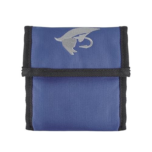 Aventik 10 Pockets Fly Fishing Leader Wallet Leader Case Tippet Storage for Fly Fishing Great for Pre-Tied Carp and Catfish Rigs High Grade(blue)