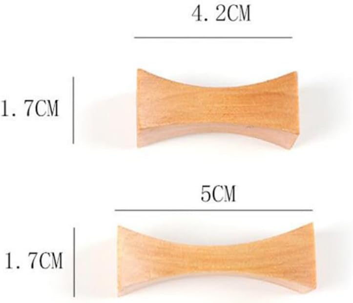 4pcs Wooden Chopsticks Rest Holder Rack with Pillow Shape and Thick Waist Design for Forks and Chopsticks, Sturdy Khaki Wood Material for Dining Table Decor and Keeping Utensils