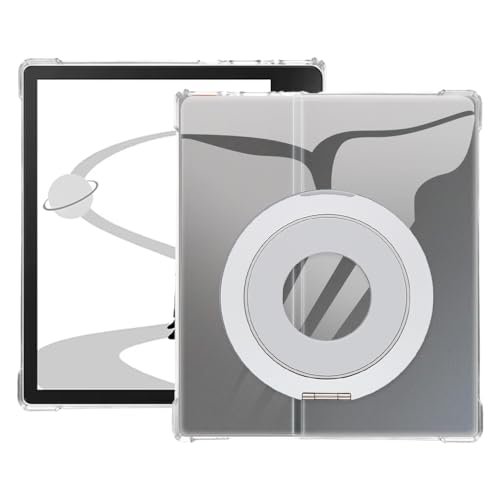 Coque iReader Ocean 3 avec support de bureau ajustable transparent et argent