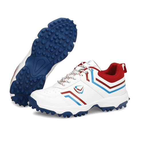 Image of PRO KVH Men's Rubber Spike Cricket Shoes Unisex Cricket Shoes | Mid-Foot Support Heel Synthetic Limited Edition Elite Performance
