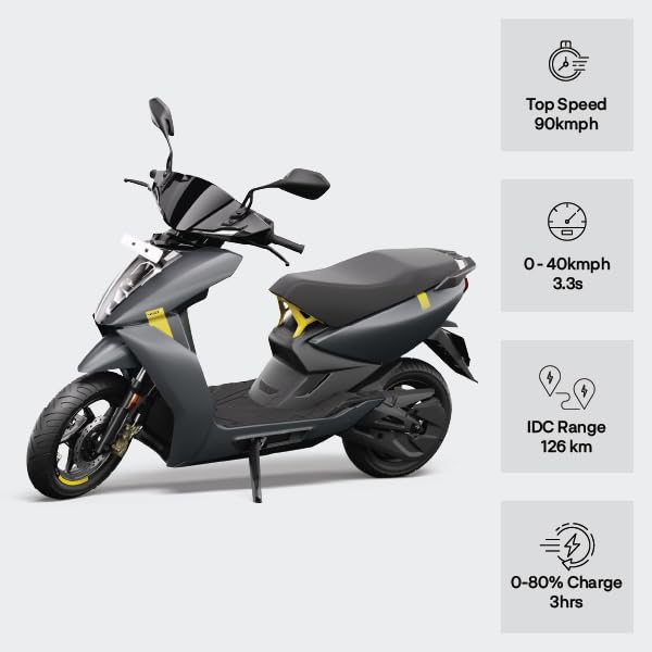 Image of ATHER 450 X 126 KM IDC Range in Space Grey - Ex-Showroom