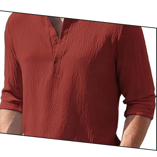 Image of Bellstone Men's Cotton Blend Solid Regular Fit Full Sleeve Short Kurtas | Men's Trendy Short Kurta | Ethnic Stylish Casual Lightweight Summer Kurta for Daily and Occasion Use