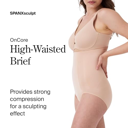 Image of SPANX SPANXsculpt OnCore High-Waisted Brief - Powerful Sculpting Body Shaper - Level 4 Sculpting - Comfy Shapewear