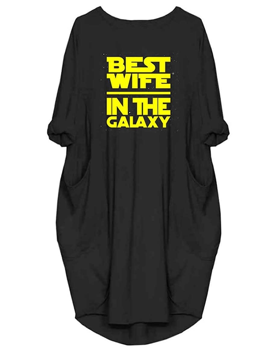 Best Wife In The Galaxy Long Sleeve Oversize T Shirt Desertcart