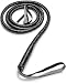 Skeleteen Faux Leather Black Whip - 6.5' Woven Costume Accessories Whips - 1 Piece