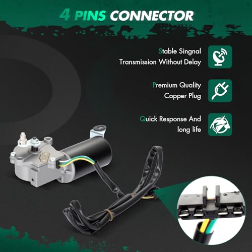 Image of SCITOO Front Windshield Wiper Motor Replacement fit for 1983 for Jeep for CJ5,Replaces OEM: AA185433,296245