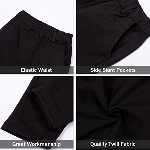 Littlespring Uniform Pants For Boys Black Stretch Kids School Pants Size 12 #TOP3