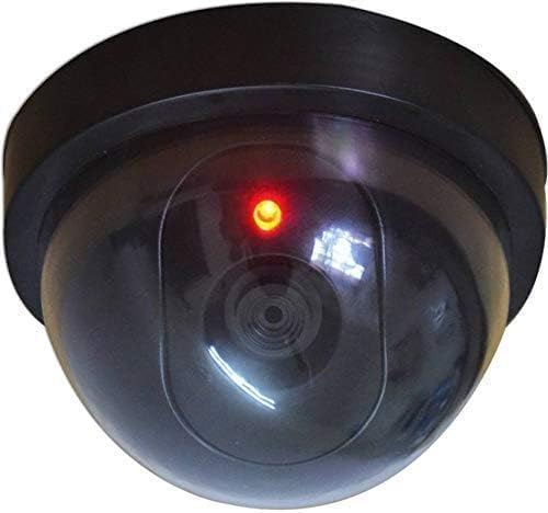 Fake CCTV Dome Security Camera with Flashing Red LED Indoor Outdoor Black-image-11