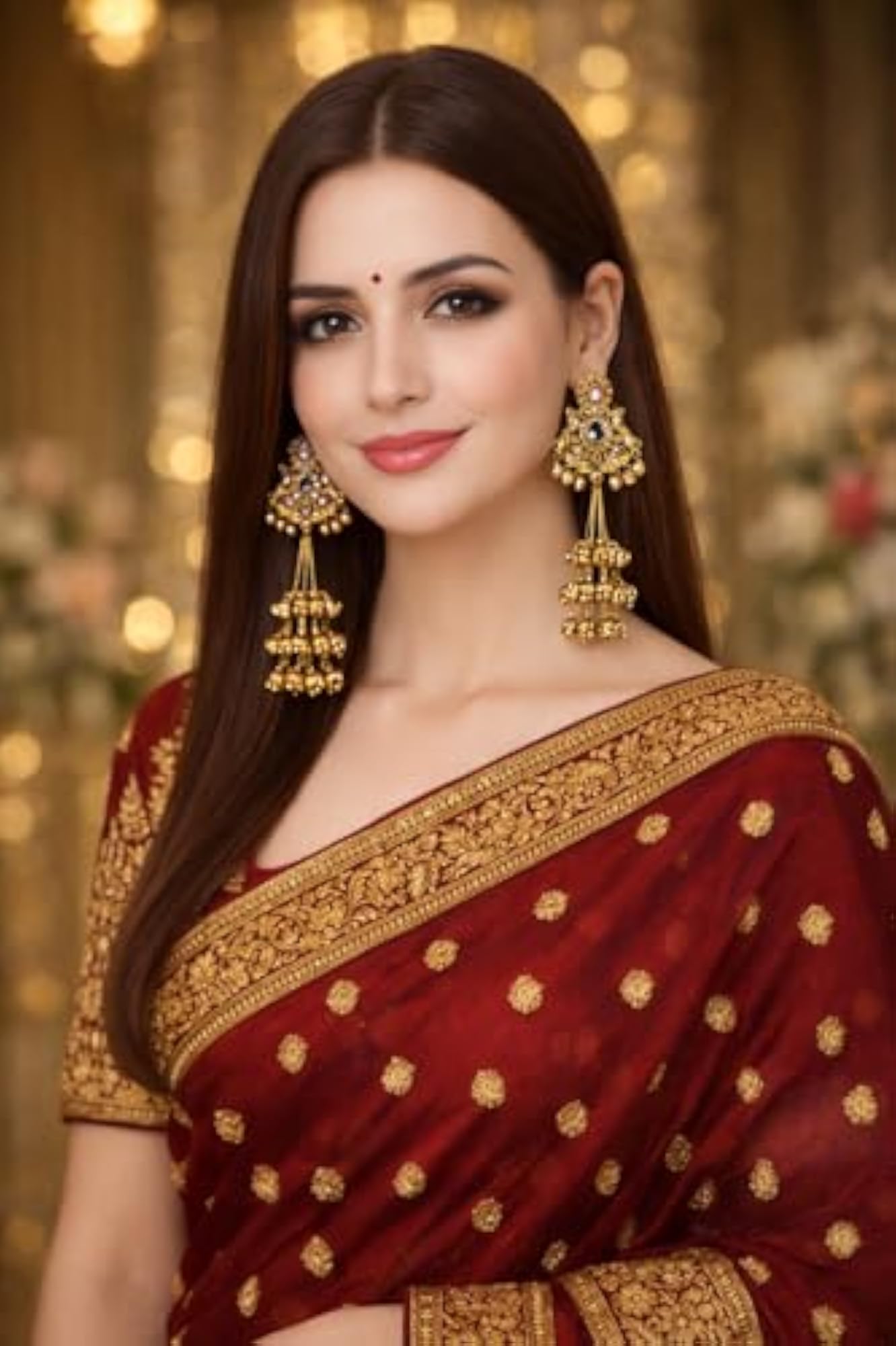 Traditional Gold Plated Stylish Kashmiri Jhumka Earrings