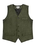 chalecos panama Chaleco de pana retro para hombre con un diseño clásico sin mangas y cuello en V, que combina la moda con el uso diario