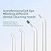Water Dental Flosser - yayisheng, Portable Cordless Oral Irrigator 3 Modes & 150ML Pull-Out Type Detachable Tank, 6 Jet Tips, IPX7 Waterproof