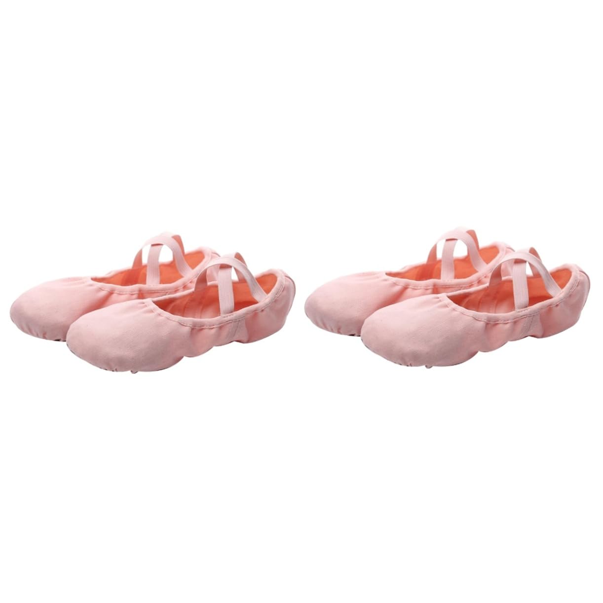 Ballerines à semelle fendue en tissu élastique pour éviter la fatigue des pieds