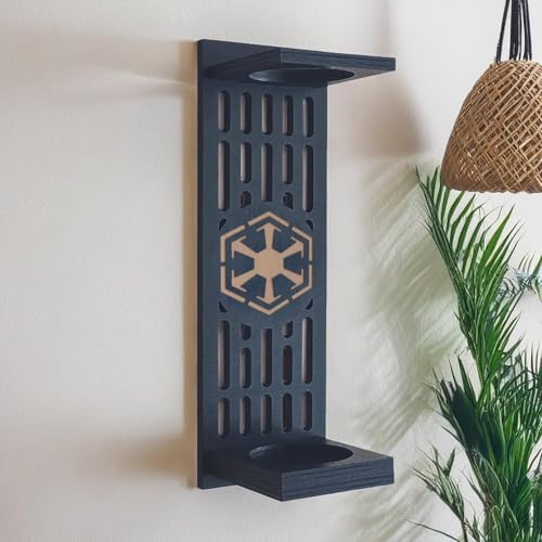 Poceton Wooden Lightsaber Wall Mount With Pattern - Vertical Stand for Display, Holder for Most Lightsabers - Gift for Collectors (05) by poceton - Used condition - Image 5
