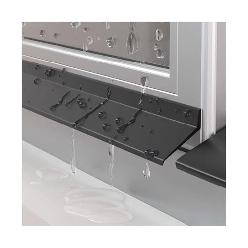 Barra de protección autoadhesiva para ventanas goma negra impermeable contra lluvia 2