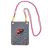 Imperméable et résistant aux rayures : fabriqué à partir de sergé composite de qualité supérieure, ce sac à bandoulière pour téléphone portable imprimé coccinelles est imperméable, résistant aux rayures et sans odeur, idéal pour gérer les petites éclaboussures et les frottements lors des sorties quotidiennes.