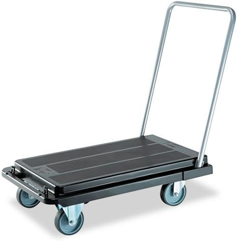 deflect-o - Heavy-Duty Platform Cart, 500lb Capacity, 20 9/10w x 32 5/8d x 9h, Black CRT5500-04 (DMi EA