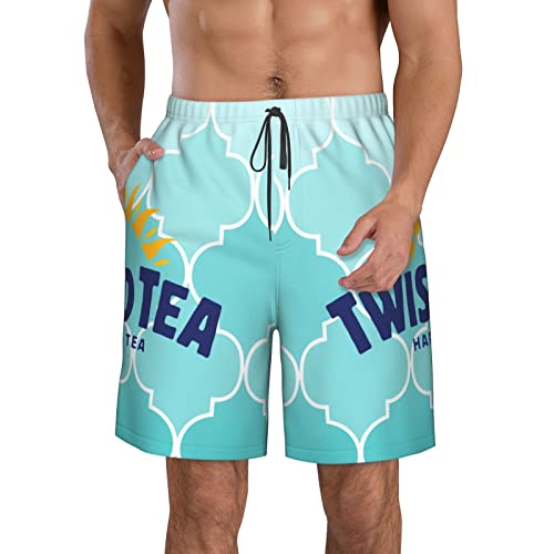 T-Wisted T-Ea Mens Swim Trunks Casual Beach Shorts Quick Dry Summer Boardshorts with Pockets Surf Short Board Xx-Large