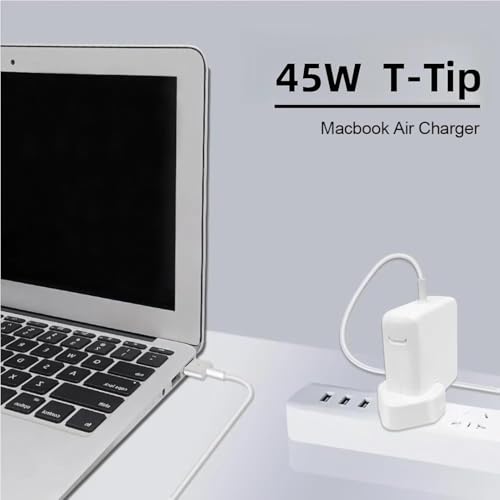 OOOUSE 45W T-Tip Charger, Compatible Mac Book Air Charger with Mac Book Air 11 inch and 13 inch (Mid-2012~2017), A1435, A1436 A1466 A1465 Models etc