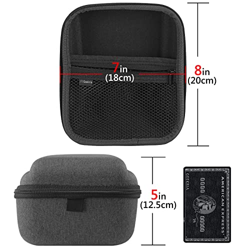 Image of GEEKRIA for Creators Microphone Case Compatible with Fifine AmpliGame A6V, A6T, A6B, A6W, A6TB, A6TP, A6VB, A6VW, Hard Shell Mic Carrying Case, Travel Protective Bag with Cable Storage