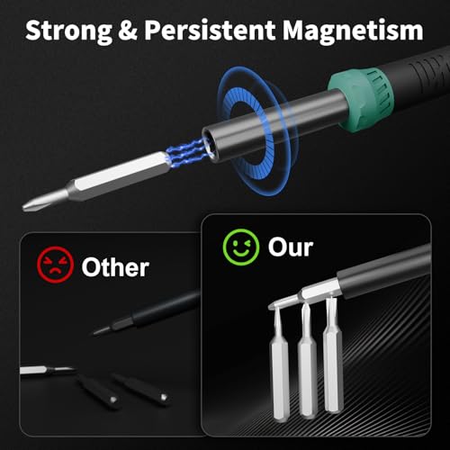Image of STREBITO 64PCS Mini Precision Screwdriver Set with Torx, Triwing, Pentalobe Star, Electronic Repair Tool Kit for Computer, PC, Laptop, Macbook, Phone, PS4 PS5, XBOX, Switch, Eyeglasses, Ring Doorbell