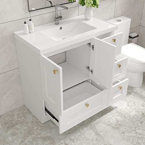 Jpnd 36 X 19 Inch Vanity Top Bathroom Sink thumb #5