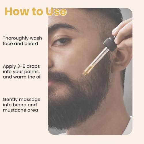 Bask & Lather Beard Magic Growth Oil for Men, Helps Stimulate Hair Growth and Softness, Natural Oil For Bald Spots and Patchy or Thin Facial Hair, Supports a Thicker Fuller Beard, 1 fl oz - Image 5