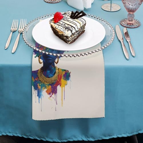 Servilletas de mesa Afro Woman de alta calidad con acabado suave y resistente para hostelería 5