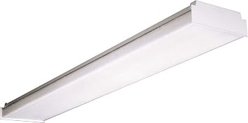 HUBBELL LIGHTING LAW4-40ML-EDU Columbia Lighting Led Low Profile Wraparound Fixture, 4, 4000K, Medium Lumen, 0-10V Dimming, 120-277V