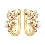 Cherry Blossom Butterfly Hoop Earrings