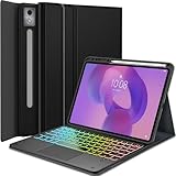 【Clavier rétroéclairé】 L'étui pour tablette Lenovo Idea Tab Pro 12.7 avec clavier offre 3 options de rétroéclairage de zone 7 couleurs et 3 modes de luminosité, il dispose de 3 modes de réglage de la luminosité pour plus de confort. La disposition spacieuse du clavier rétroéclairé est pratique pour taper, et il est plein de science et de technologie. Vous pouvez lire, naviguer et travailler librement à tout moment et en tout lieu.